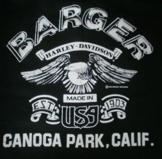   Davidson Shirt 3D Emblem USA Barger California Hog Biker Sz S