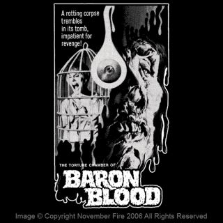 Baron Blood Shirt Mario Bava Joseph Cotten Zombie Death