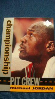 Michael Jordan 133 Basketball Trading card Championship Pit Crew