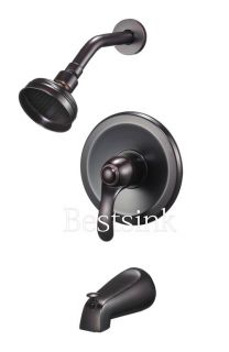   Bath Tub Faucet with Shower Head Oil Rubbed Bronze Finish