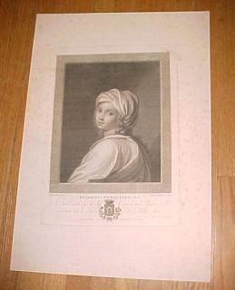 C1795 Antique Old Master Print Beatrice Cenci G Reni