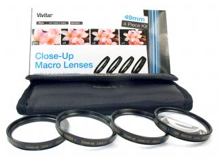 Piece Close Up Macro Lens Kit for Sony NEX and 18 55mm Lens
