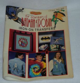 Batman Robin 36 Iron On Transfers DC Comics Super Heroes Craft Book 