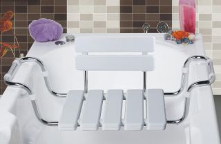 Adjustable Bathtub Shower Seat with Back Rest Shower Bath