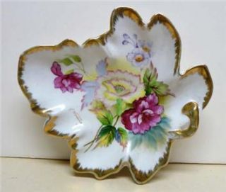 Beckwith China Signed Y Nimura Leaf Dish Hand Painted Japan