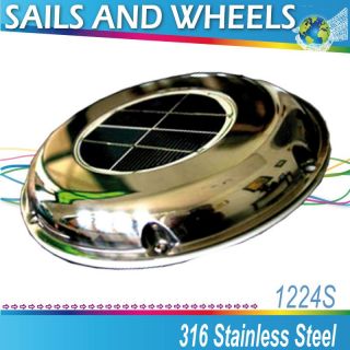 Sunvent Solar Powered Exhaust Fan Battery Switch Boat Yacht camper Day 