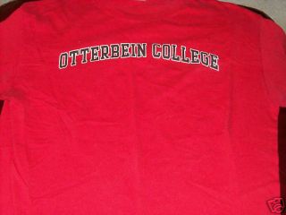 OTTERBEIN COLLEGE large T shirt Cardinals Ohio