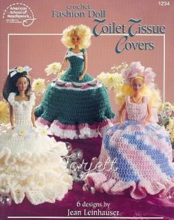 Fashion Doll Toilet Tissue Covers Crochet Patterns