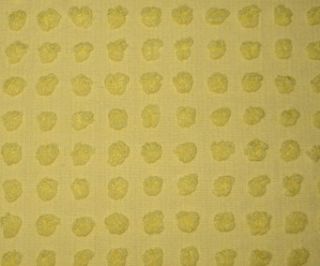 Vintage Yellow Pop MJ Chenille Bedspread Fabric