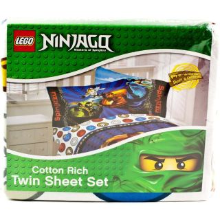 LEGO NINJAGO Ninja Twin Single Bedding SHEET Set Pillowcase Boys 