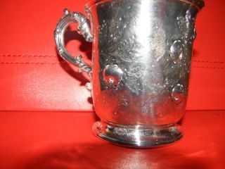 Solid Silver Christening mug 1851 Edward John William Barnard