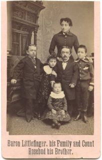 Baron Littlefinger Family CDV Photo by Ollivier Co NY