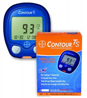 Bayer Contour TS Blood Glucose Monitoring System No Coding