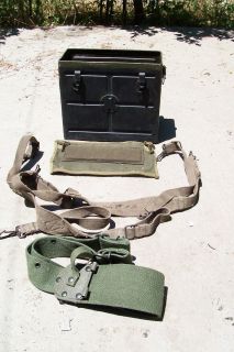 BC 1000 RARE original battery box COMPLETE of all canvas webbing belts 