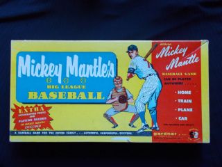 RARE Mickey Mantles Big League Baseball Board Game