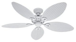 Hunter Bayview 54 Ceiling Fan Model 23979 in White with Reversible 
