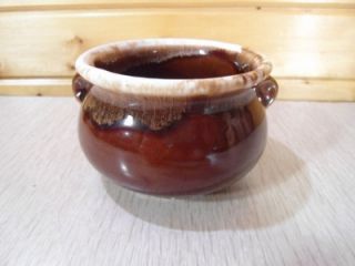 Vintage Brown Drip Bean Pot McCoy USA 7057 Excellent Jar
