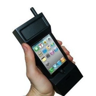 Vintage Classic Big Brother Shaped Black Case Cover Stand for iPhone 