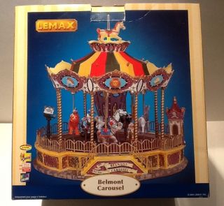 Lemax Belmont Carousel Retired RARE