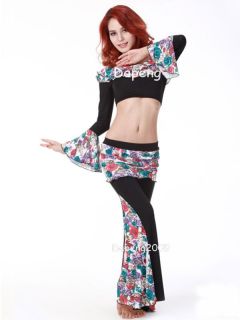 Yoga Belly Dance Costume Set Outfit Top Pants DP1591