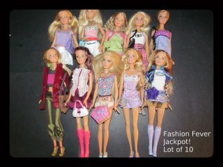 Huge Fashion Fever Barbie Lot Shoes Jewelry Fashions Clothes Drew 