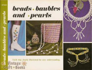 Beads Baubles and Pearls Vintage Beading Pattern Book