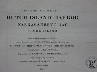   Survey Map Dutch Island Narragansett Bay Jamestown Rhode Island