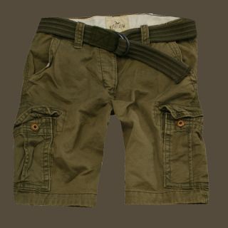  Abercrombie Mens Faria Beach Cargo Shorts With Belt 30 31 32 33 34