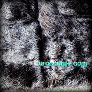 Bear Skin Area Rug Rectangular Faux Fur Accent Rectangle Sheepskin 