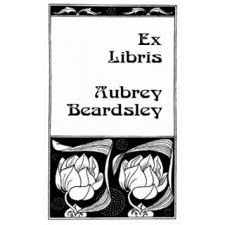  Gift Personalized EX libris Bookplates Featuring Beardsley Art