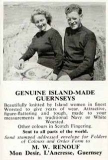 Great 1959 Ad for Genuine Island Made Guernsey Sweaters