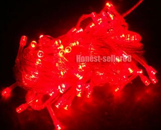 Red 10M 100LED String Fairy Lights Christmas Wedding Party Garden Xmas 