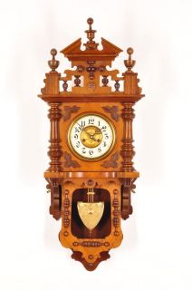 Antique Gustav Becker Spring Driven Wall Clock /Berliner Freeswinger 
