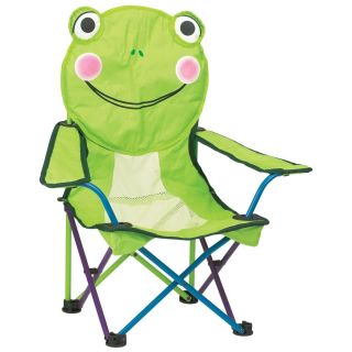 Kids Frog Folding Chair Camping Beach Gear Childrens Furniture Cute 