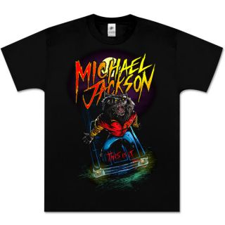 Michael Jackson Cartoon Werewolf Thriller T Shirt XL