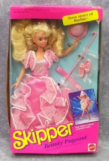 1991 Vintage Beauty Pageant Skipper Barbie Doll Barbie Teen Sister 