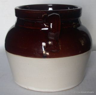 Red Wing Stoneware Advertising Bean Pot Early, Iowa Furrow Mgr.