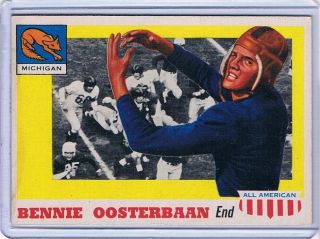 Bennie Oosterbaan 1955 Topps All American 80 Michigan