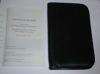 BRAND NEW. Belding Golf Genuine Leather Rule Book/Scorecard Holder. A 