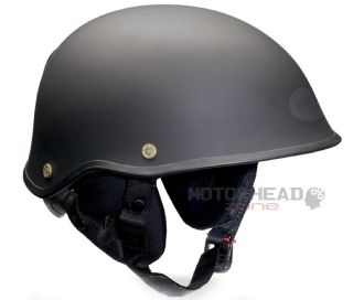 Bell Helmet Drifter DLX Black Mat Motorcycle Half Helmet Medium