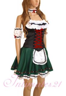 New Sexy Deluxe German Beer Girl Costume Halloween Fancy Party Dress 
