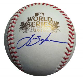 Lance Berkman Signed 2011 World Series Baseball TriStar MLB COA 