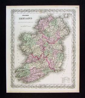    Colton Map Ireland Munster Leinster Ulster Connaught Dublin Belfast