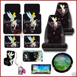 Tinkerbell 11pc Auto Car Seat Covers Accessories Set