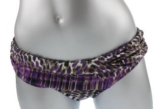 Becca New Purple Printed Mid Rise Swimsuit Bottomsseparates M BHFO 