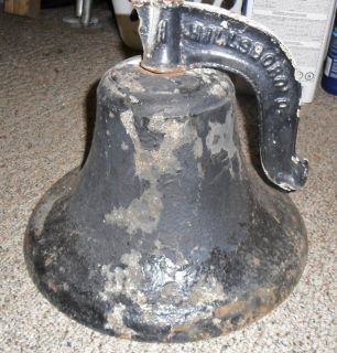 Antique Collectible Cast Iron Bell O s Bell Co Hillsboro O