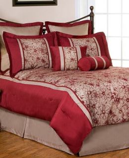 Phoenix Home Dahlia Queen 8 Piece Comforter Bed In A Bag Set NEW