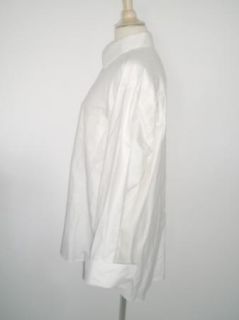 EXCELLENT IKE BEHAR  IVORY 100% COTTON FRENCH CUFF DRESS 