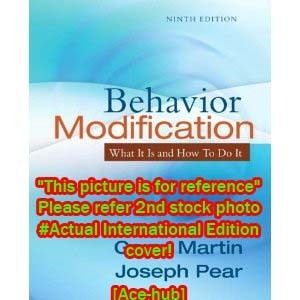 Behavior Modification 9th Martin Pear 0205792723