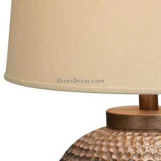 Large Modern Contemporary Bedside Table Lamp Brown New